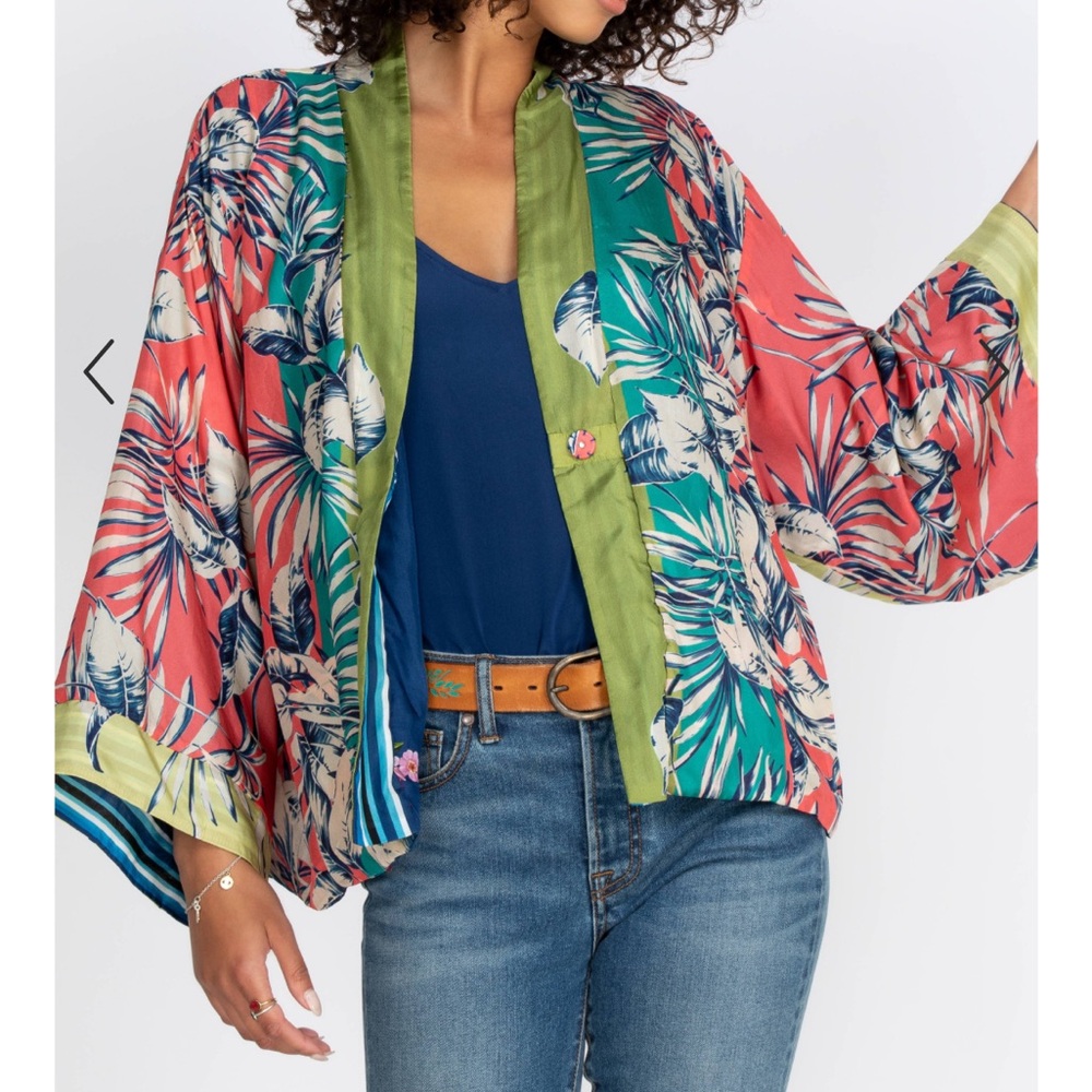*RARE NWT* Johnny Was Silk Kygo Nana Reversible Kimono